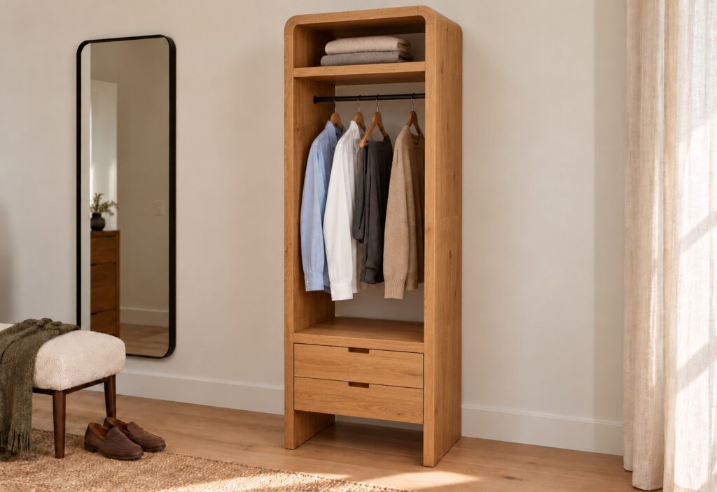 Wardrobe with drawers