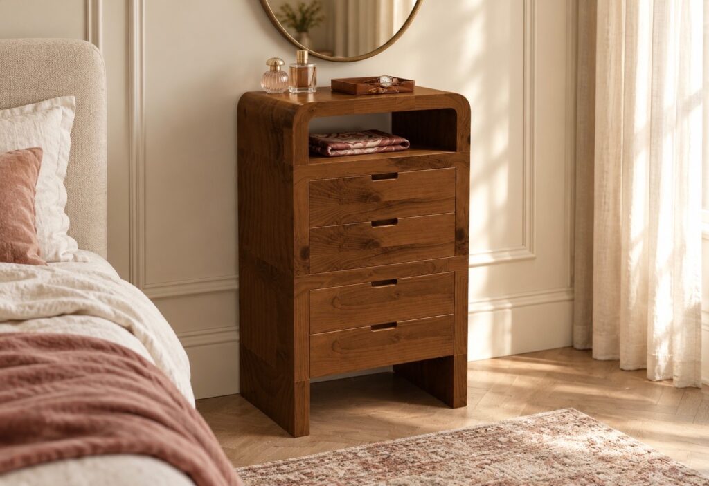 Tall four-drawer chest