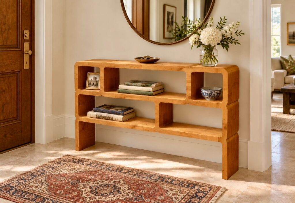 Varied low shelf Console